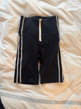 Bandier x Solid & Stripe Black Womens Athletic Bike Shorts